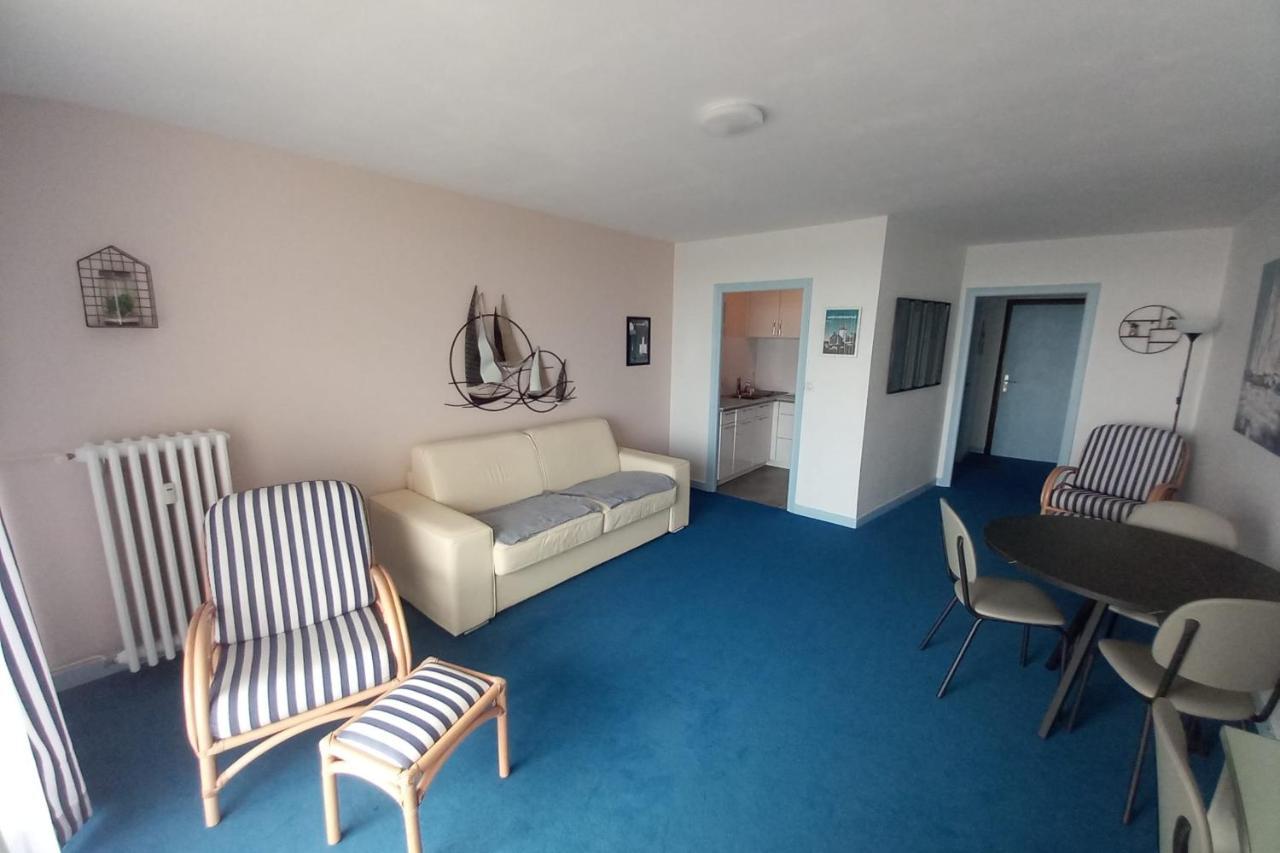 Grand Studio Vue Mer Dans Residence Des 3 Iles Pres De La Thalasso กีเบอรง ภายนอก รูปภาพ