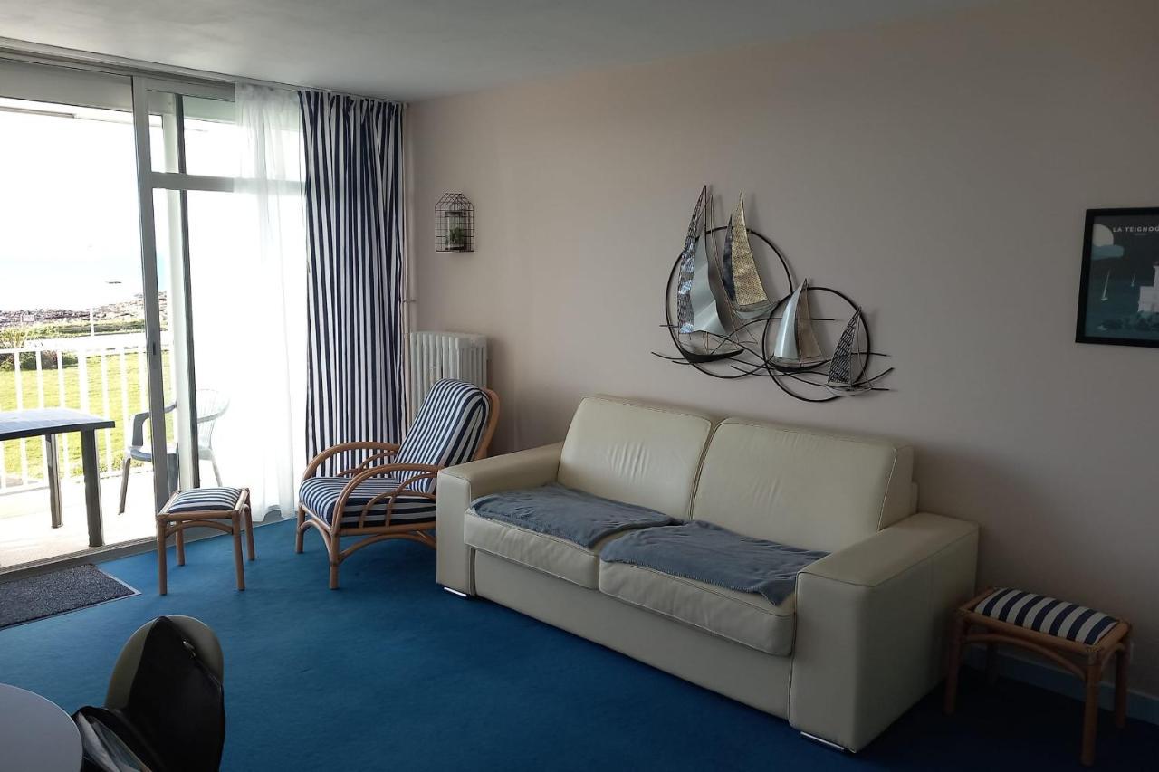 Grand Studio Vue Mer Dans Residence Des 3 Iles Pres De La Thalasso กีเบอรง ภายนอก รูปภาพ