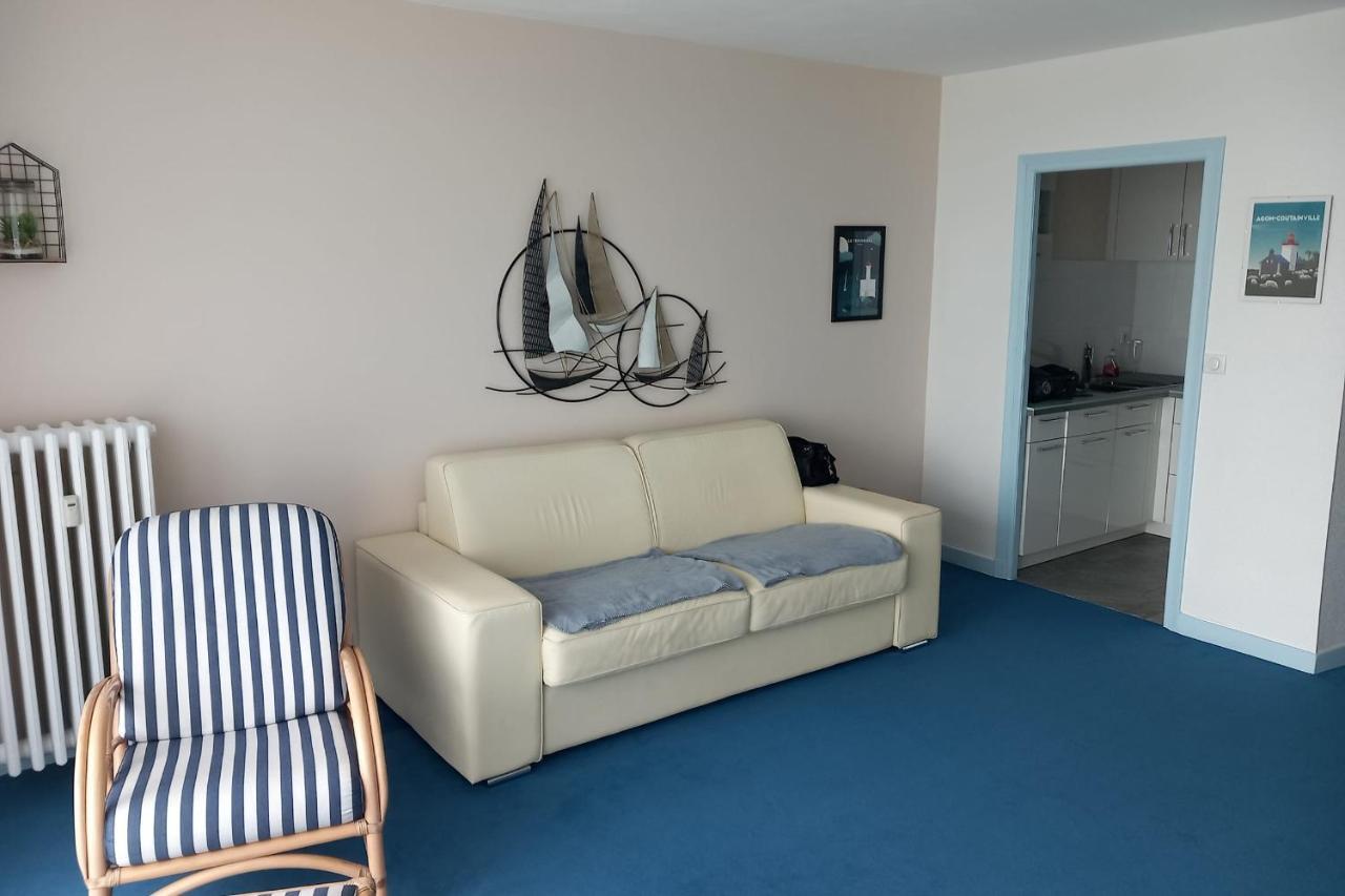 Grand Studio Vue Mer Dans Residence Des 3 Iles Pres De La Thalasso กีเบอรง ภายนอก รูปภาพ
